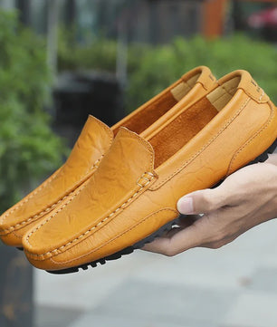 Luxe Leren Heren Moccasins - Ademend, Comfortabel & Stijlvol