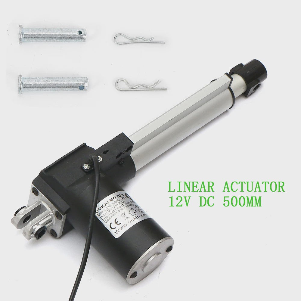 Krachtige 12V DC Lineaire Actuator - 500mm Slaglengte, 6000N Hefkracht