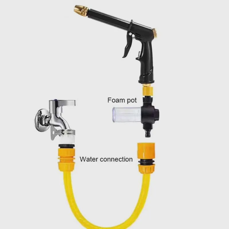 Krachtige Hogedruk Waterspuitpistool - 10M Slang, Verstelbare Nozzle voor Auto Wassen & Tuinieren
