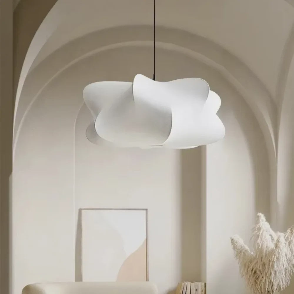 Wabi Sabi Plafondlamp van Zijde - Stijlvolle Hanglamp voor Woonkamer, Bar of Salon