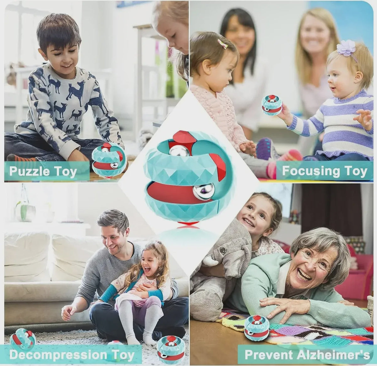 Orbit Bal Kubus Fidget Toy - Anti-Stress & Focus Speelgoed voor Kinderen