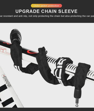 RIDERACE Fietsketting Slot - Draagbaar, Anti-diefstal, Hoge Beveiliging voor MTB, Scooter & E-Bike