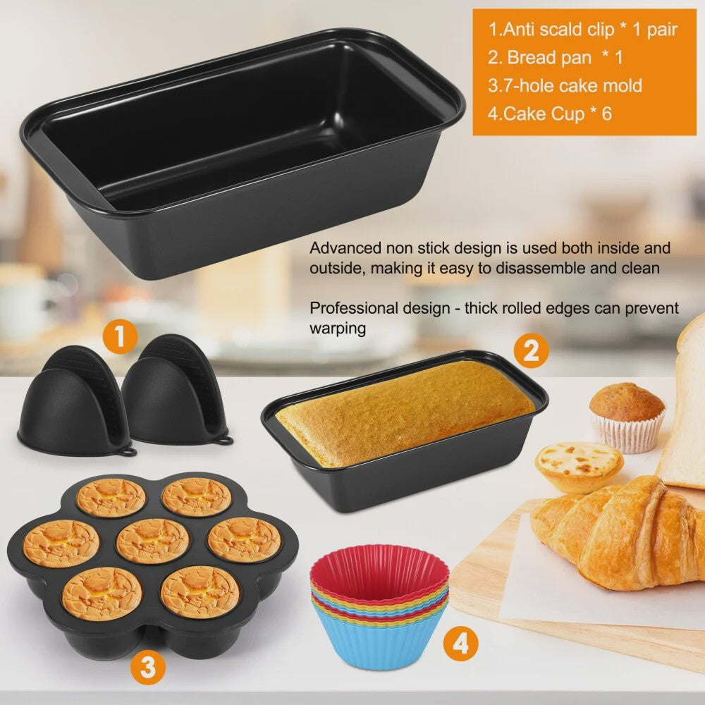 Uitgebreide Airfryer Accessoires Kit voor Dual Zone Airfryers (7.6L-9.5L)