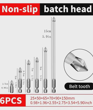 Magnetische Schroefbitset PH2 - Anti-slip & Schokbestendig (6/12 Stuks)