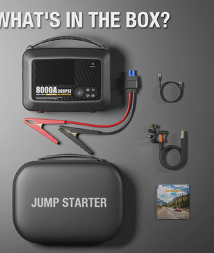Krachtige 8000A Jump Starter met Luchtpomp - Heavy Duty Auto Startbooster 12V