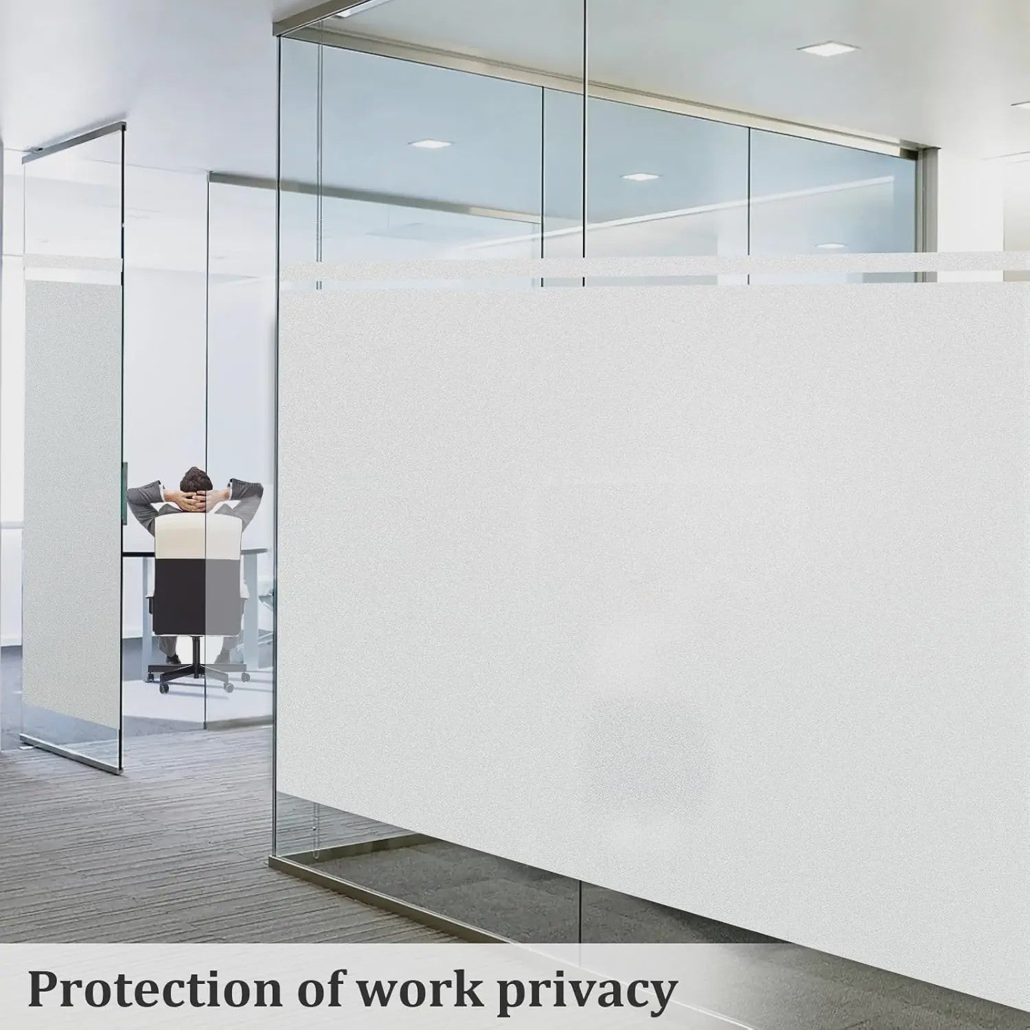 Raamfolie Privacy Matglas - Zelfklevend & Herbruikbaar voor Huis en Kantoor