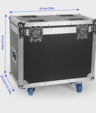 2x 200W Moving Head DJ Verlichting Set met Flightcase - Gobo Beam Stage Lights