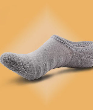 5 Paar Heren Invisible Sokken Katoen met Terry Bodem & Anti-Slip - Maat 41-45