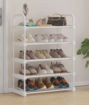 Stapelbare Schoenenkast Organizer - 4 tot 7 Lagen, Wit