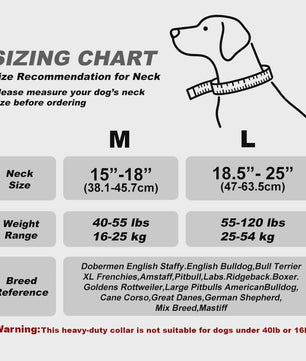 TSPRO Tactische Hondenhalsband Heavy Duty met Metalen Gesp - Verstelbaar voor Middelgrote tot Grote Honden