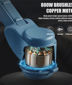 Draadloze Spin Scrubber: 800W Elektrische Schoonmaakborstel met Telescoopsteel & 21V Batterij