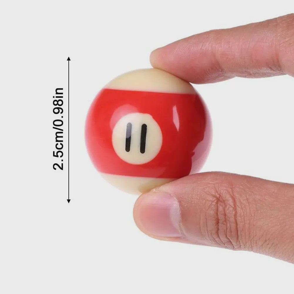 Set Billardballen voor Kinderen - 25mm Kleine Pool & Snooker Ballen