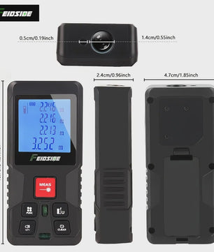 HAUPTSON Laser Afstandsmeter 70/100M - Precisie Meetinstrument voor Afstand, Oppervlakte & Volume