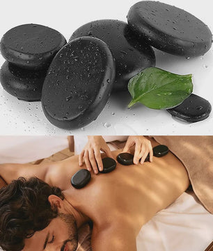12 Pcs 4x6cm Spa hot Stone Beauty Stones Massage Lava Natural Stone Hot Relieve Stress RELAX jade massage set toe massage