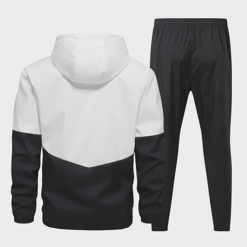 Herentrui Trainingspak met Rits Hoodie en Joggingbroek - 2-delige Set