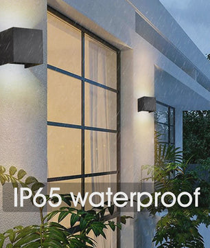 Moderne Vierkante LED Wandlamp - IP65 Waterdicht, Up/Down Verstelbaar Licht voor Buiten & Binnen