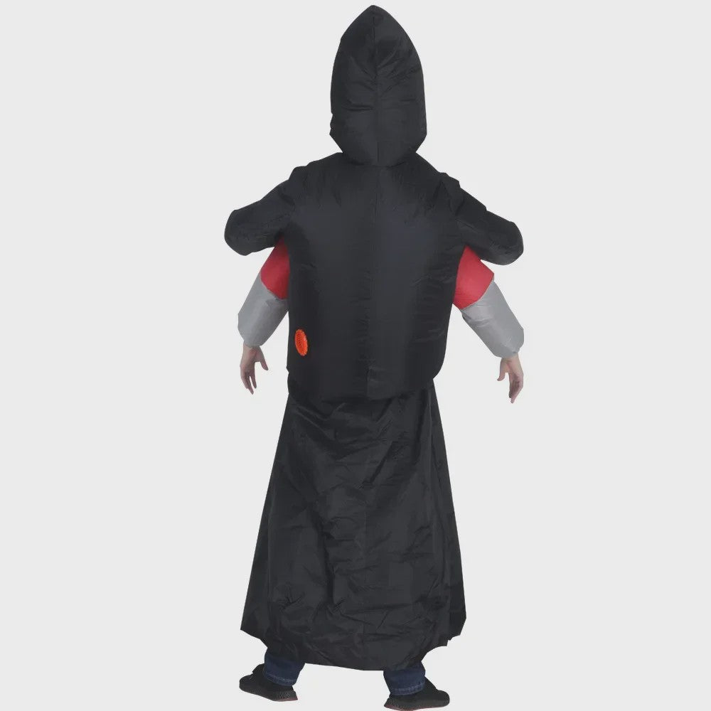 Opblaasbaar Grim Reaper Kostuum - Draag een Persoon Kostuum voor Halloween & Feest