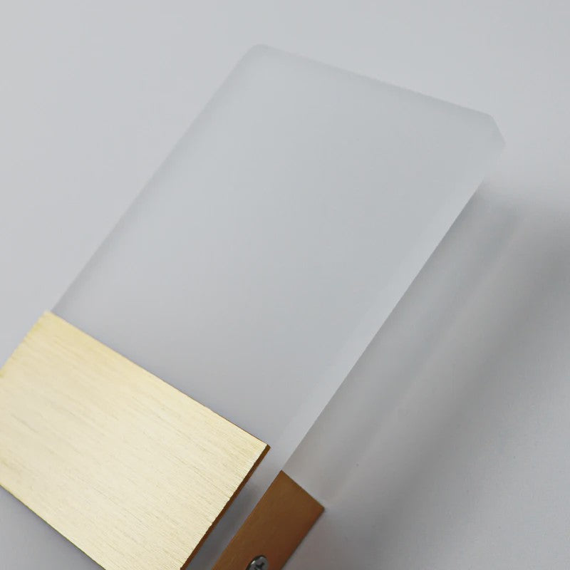 Moderne LED Wandlamp Aluminium & Mat Acryl - Hotel Corridor, Slaapkamer