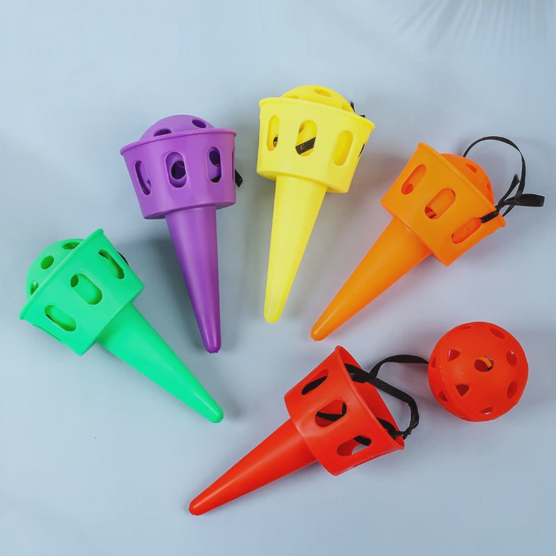 Vangspel Set met Bal en Koord - Outdoor Kinderspel voor Hand-Oog Coördinatie