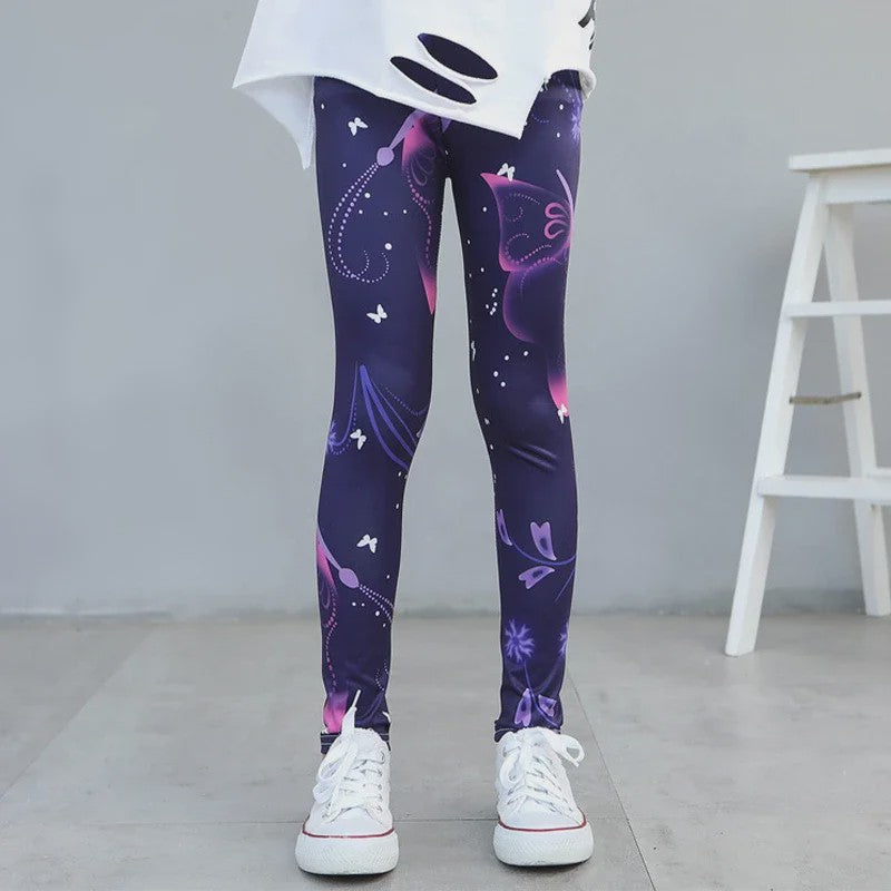 Meisjes Leggings met Print | Comfortabele Stretch Broekjes voor Lente, Zomer & Herfst (2-12 Jaar)