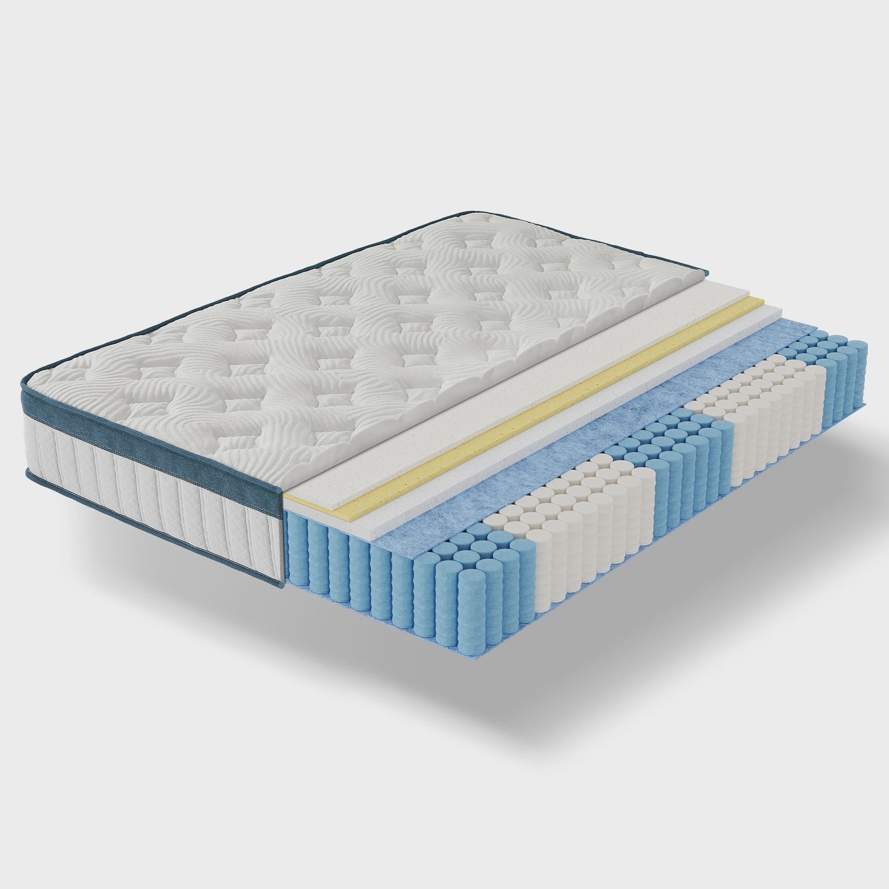 Tribesigns Pocketvering Matras 160x200cm H3 Medium - 7-Zone Orthopedisch & OEKO-TEX Gecertificeerd