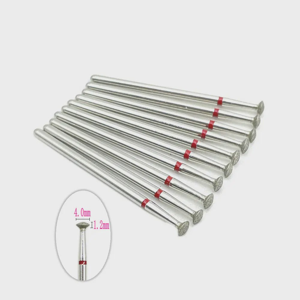 10x Diamant Freesbits Set - 2.35mm Schacht voor Tandheelkunde & Nagelstyling