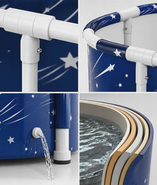 Opvouwbaar Bad voor Volwassenen - Draagbaar Home Spa Bad met Pomp & Kussen - 120cm