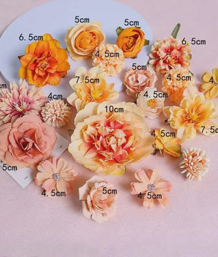 Mix van Zijden Kunstbloemen: Rozen & Meer voor Bruiloft, Huisdecoratie & DIY Knutselen