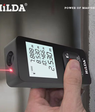 HILDA Laser Afstandsmeter - 50M, 100M, 120M - Precisie Bouwmeting & Meetinstrument