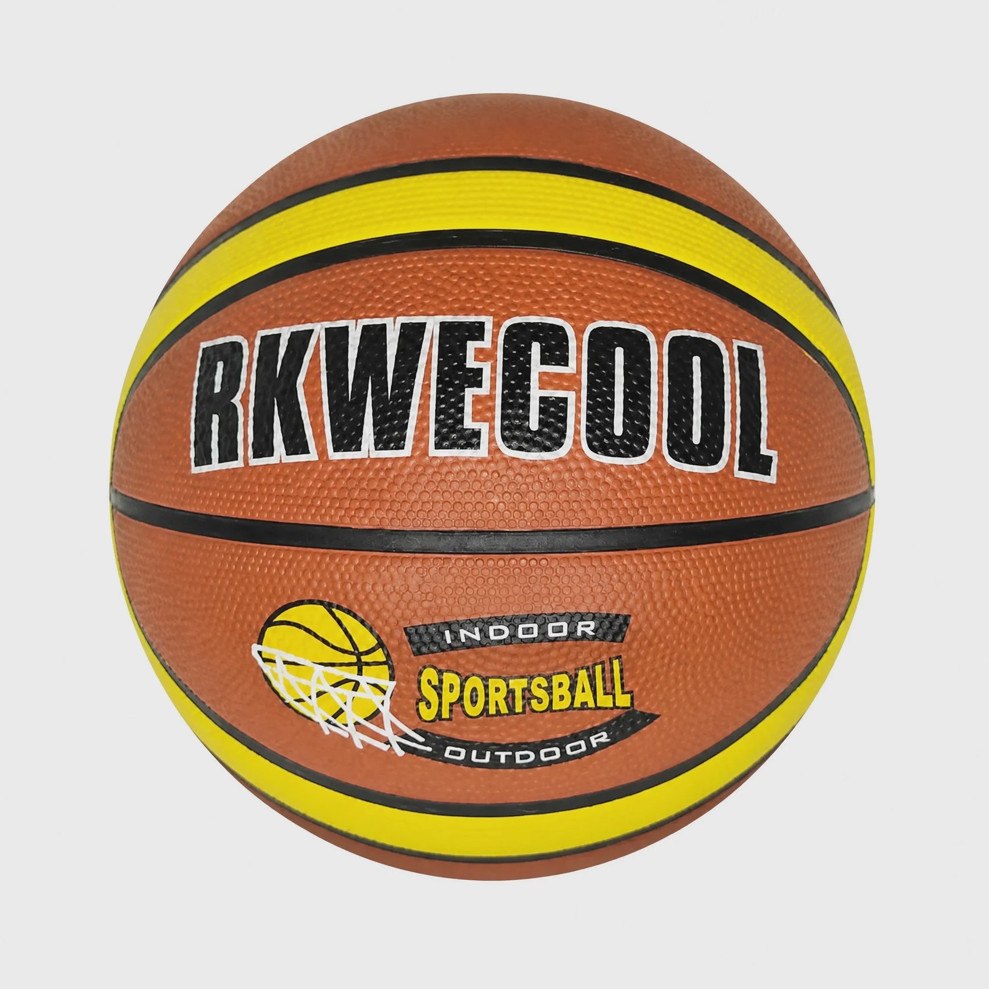 Duurzame Rubberen Basketbal 22.6cm - Indoor & Outdoor Sportbal