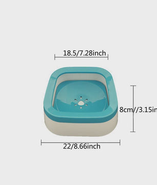 Anti-Splash Waterbak voor Honden & Katten - 1L Grote Capaciteit Drinkbak