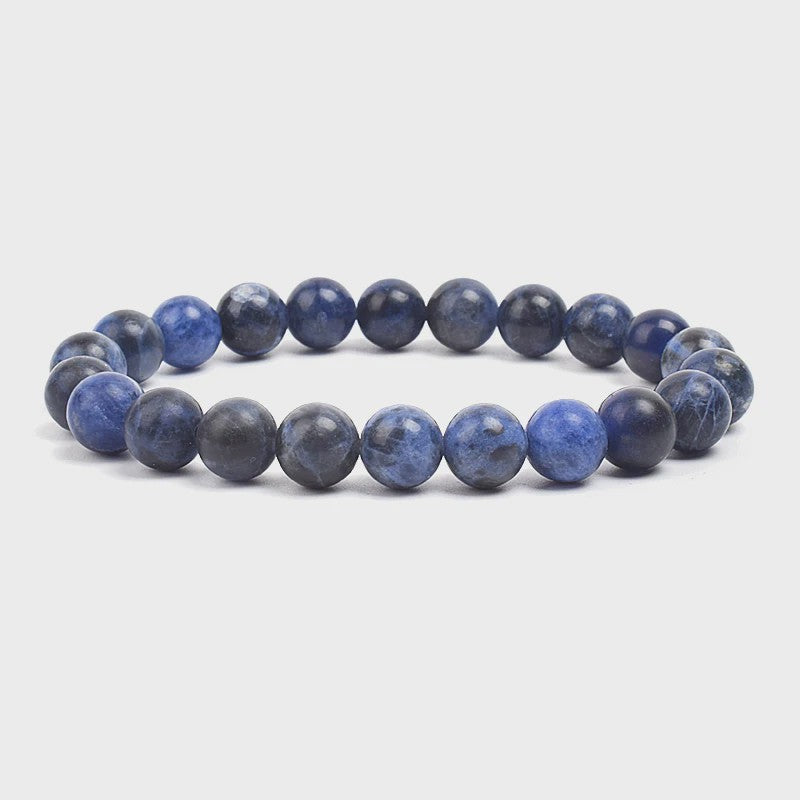 Natuurstenen Kralen Armband - Amethist, Aquamarijn, Jade & meer