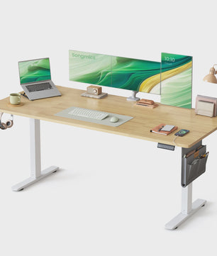 SONGMICS Elektrisch In hoogte Verstelbaar Bureau 180x80 cm met USB-C en Memory Functie