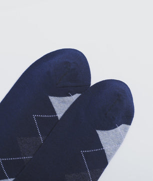 5 Paar Heren Sokken Plus Size - Comfortabel Katoen, Ademend & Stijlvol Argyle/Streep