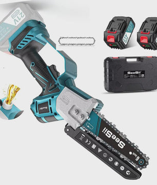 Seesii Accu Kettingzaag 6-Inch - Borstelloze Motor voor Snoeien en Houtbewerking