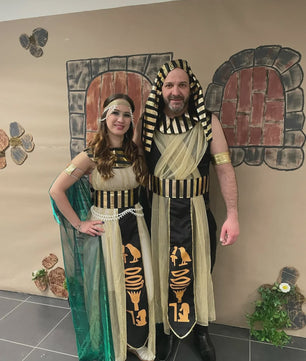 Egyptische Farao & Cleopatra Kostuum Set - Heren & Dames - Halloween & Carnaval