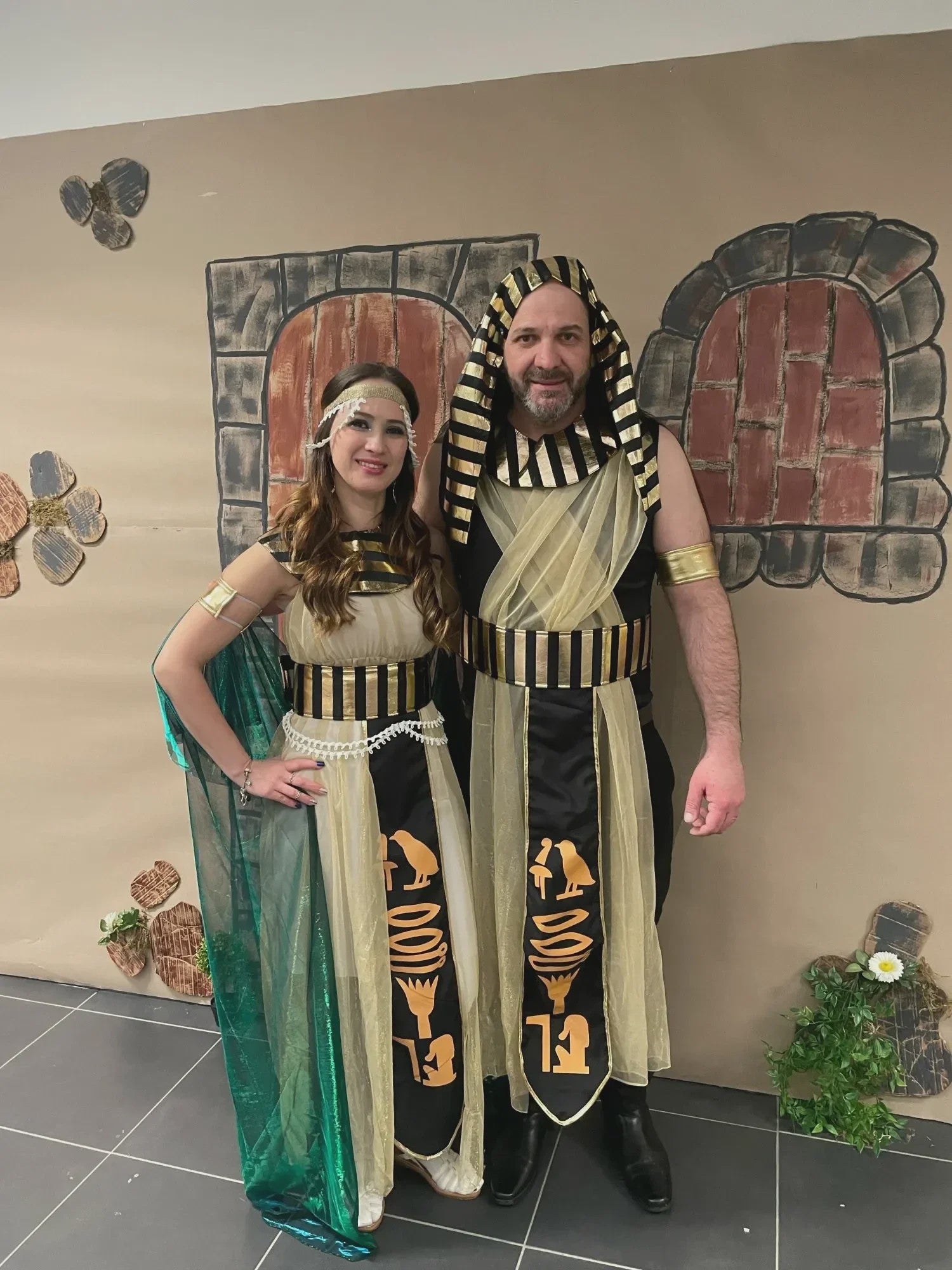 Egyptische Farao & Cleopatra Kostuum Set - Heren & Dames - Halloween & Carnaval