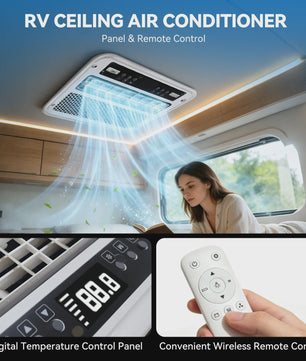 Foursun Dakairco 12V/24V DC - 1800-2200W Inverter Airconditioner voor Camper, Caravan, Vrachtwagen