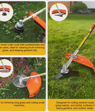 CONENTOOL 52CC 6-in-1 Benzine Tuinmachine: Grastrimmer, Heggenschaar, Kettingzaag & Meer