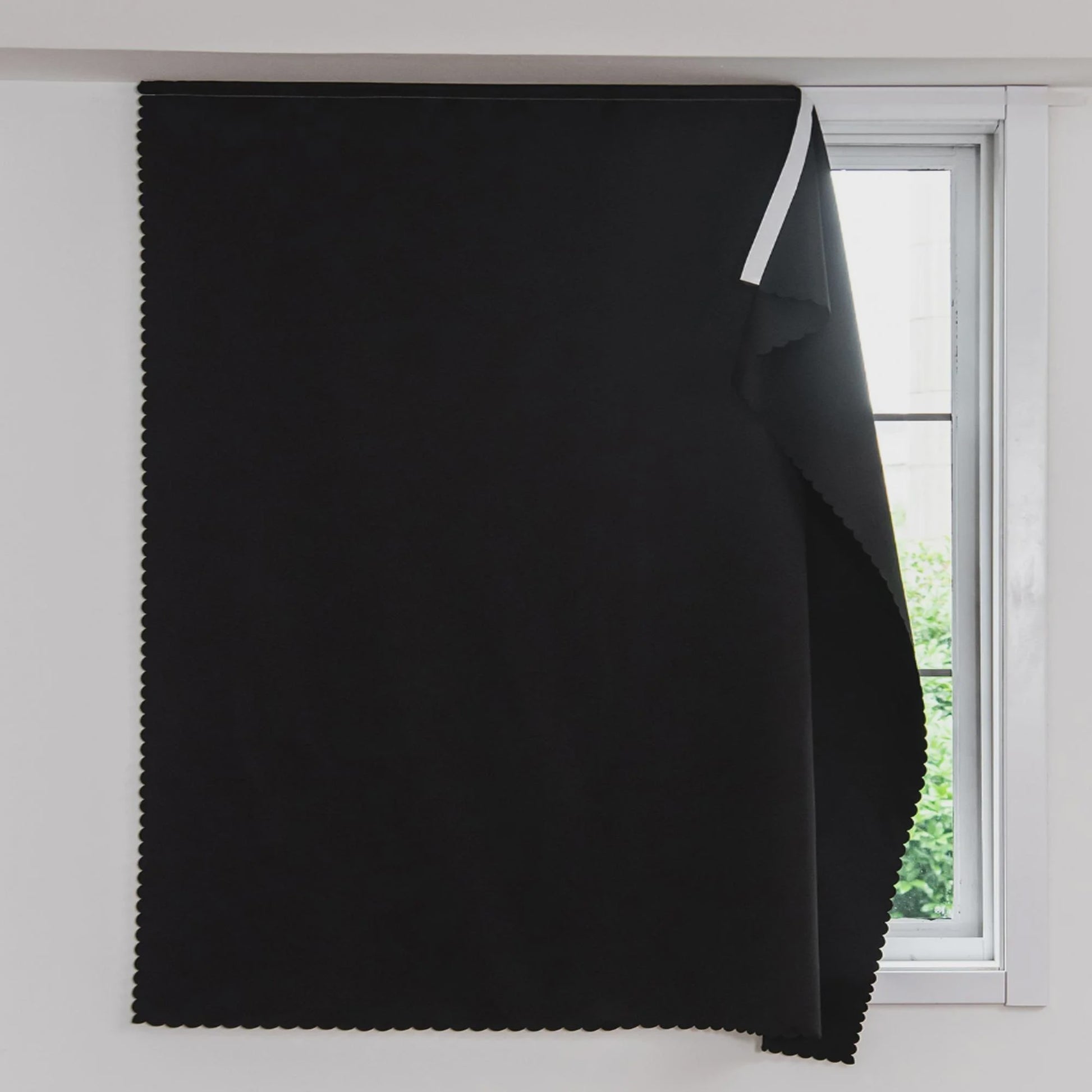 100% Verduisterende Gordijnen - Zelfklevend, Boorvrij - Wit - Sfeervolle Decoratie voor Slaapkamer & Keuken