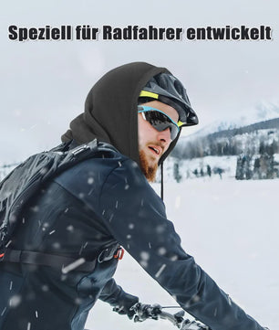 Unisex Winter Balaclava met Capuchon - Winddicht Fleece Masker met Trekkoord voor Motorrijders en Koude Dagen