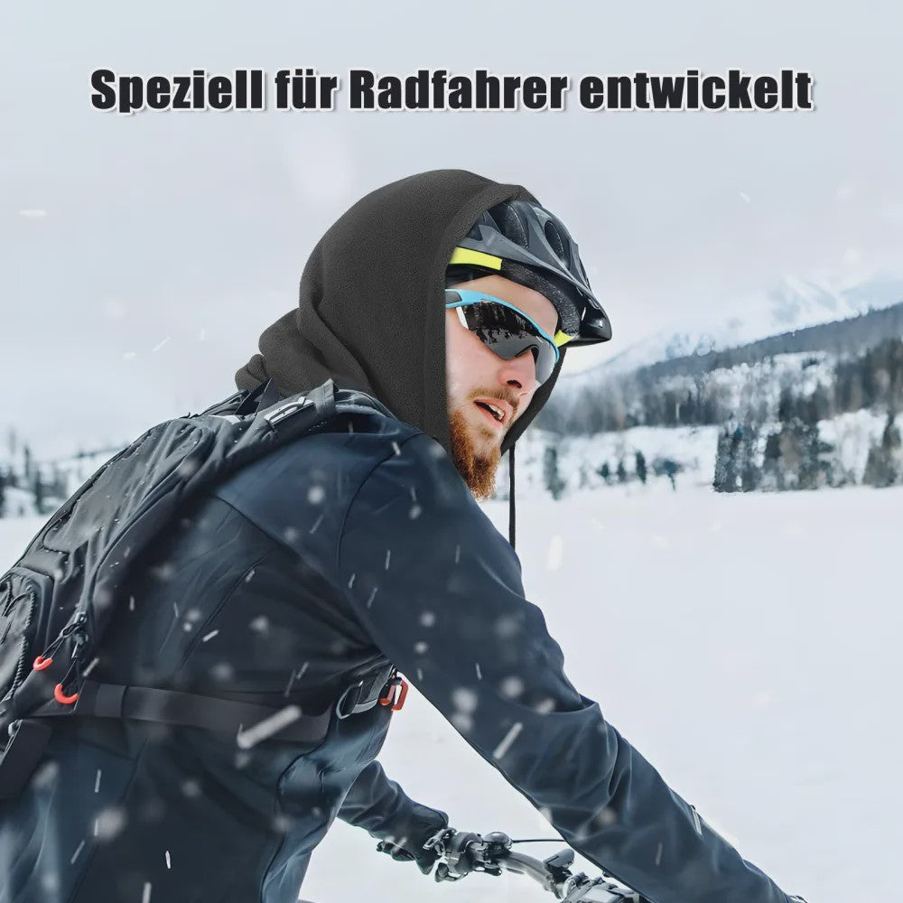 Unisex Winter Balaclava met Capuchon - Winddicht Fleece Masker met Trekkoord voor Motorrijders en Koude Dagen