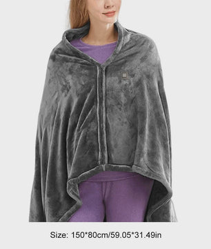Electric Heating Body Warming Shawl Blanket Outdoor Camping Multifunctional Shawl Heating Blanket USB Charging Washable Leg Cove