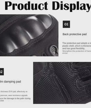 Outdoor Fitness Handschoenen Halve Vinger - Schokbestendig & Ademend voor Sport, Fietsen, Motorrijden