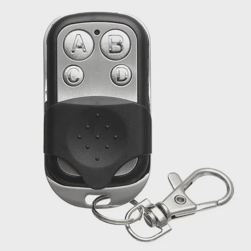 Universele 4-knops 433MHz Afstandsbediening voor Garagedeuren en Poorten - Metalen Drukknoppen