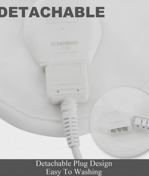 RUIANBAO Elektrische Deken 160x130cm - Verwarmde Deken met Intelligente Temperatuurregeling