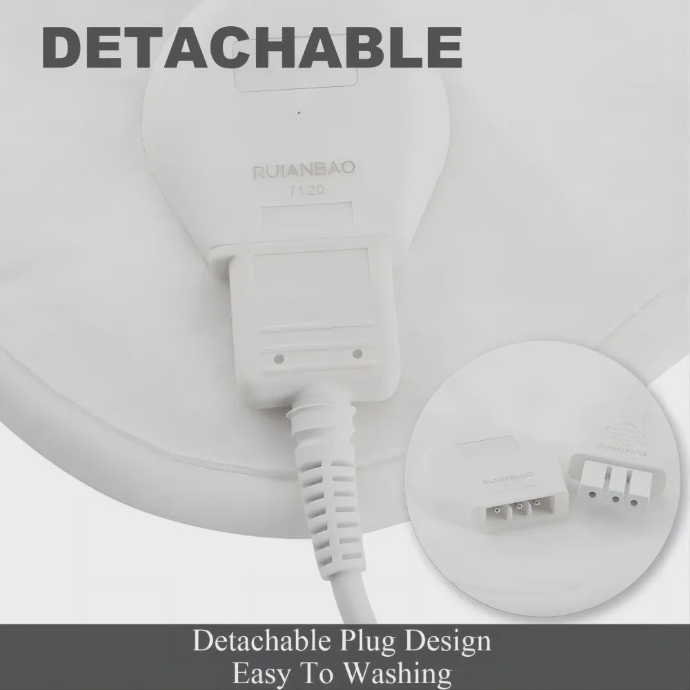 RUIANBAO Elektrische Deken 160x130cm - Verwarmde Deken met Intelligente Temperatuurregeling