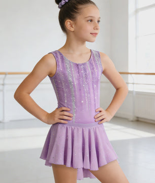 Meisjes Gymnastiek & Ballet Leotard Jurk met Afneembare Rok en Opbergtas | Leeftijd 5-11 Jaar