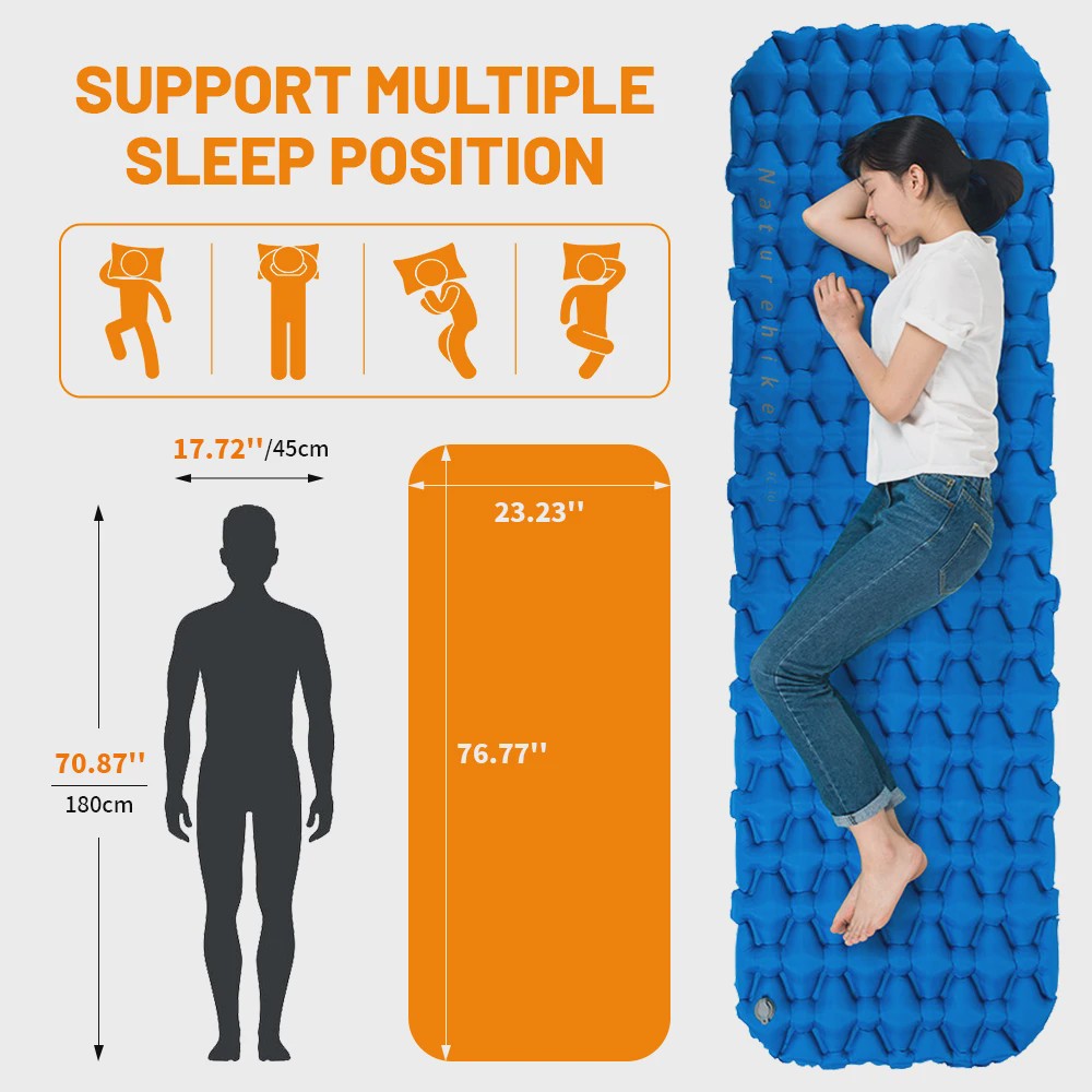 Naturehike Opblaasbaar Slaapmatje - Ultralicht & Compact Kampeerbed