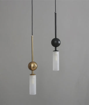 Luxe Scandinavische Hanglamp Goud/Zwart met Glas - Sfeervolle Verlichting voor Eetkamer, Slaapkamer of Nachtkastje
